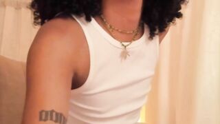 Hot Bf Loves Sucking Ebony Shemale's Cock