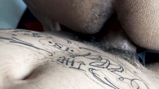 A young straight Latino facialized and banged people for cash