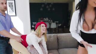 Stepmom helps to teach my GF about sex