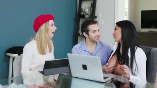 Stepmom helps to teach my GF about sex