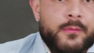 Its challenging to breathe when Im getting choked by DILF Sir Peters gigantic cock