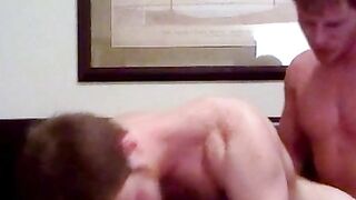 Sexy Brian Bonds and Tyler Andrews King gets ass and mouth fucked