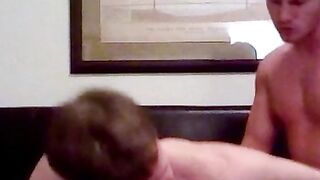 Sexy Brian Bonds and Tyler Andrews King gets ass and mouth fucked