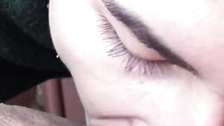 LatinoJuice.com - Damon - Sparkly eyed student Damon showers himself with my oozing h