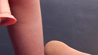 Lean Cody Sprays had to drain his testicles of sperm through cock stroking