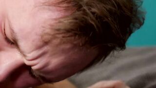 Lucky Jackson Traynor deep throats the muscled mans massive meat