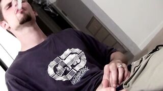 Stunning nine inches cock rubbing by attractive Nolan