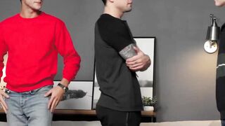 Elliot Finn surprised his boyfriend Dakota Payne with a hot threesome Valentines gift