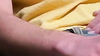 Cute chainsmoker stroke his cock as he blows smoke clouds