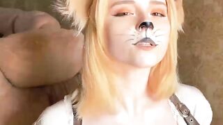 Steampunk Girl Hard Doggy Sex and Blowjo