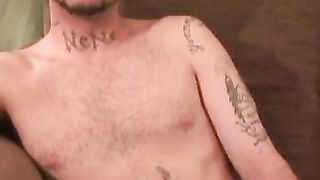 Throbbing cock senior sprays warm cum after hot masturbation