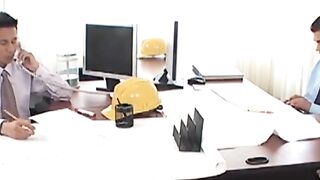 Two cock hungry Latino twinks screwing at the office