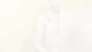Tattooed jock Frederick Salvatore masturbates in hot solo
