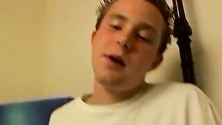 Straight thugs Billy and Jacob love collecting cum in a cup