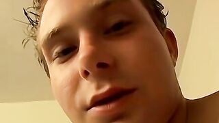 Straight thugs Billy and Jacob love collecting cum in a cup