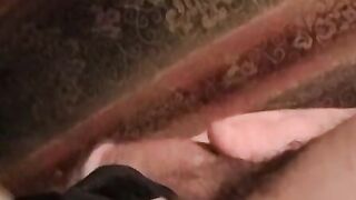 Twink amateur jerks off after having blowjob from mature guy