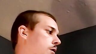 Mature man receives raw dick and cum in mouth from youngster