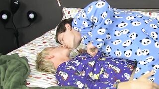 Adorable twink Timo Garrett blows dick before mutual banging