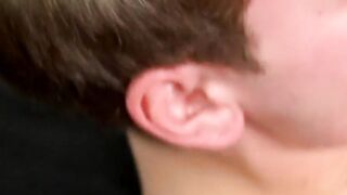 Horny twink creampied after bareback and deepthroat 69