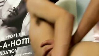 Thin youthful homo Jasper Robinson analled with crude dick
