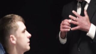 Dominant Dale Savage fingered the rounded ass of hot Marcus Ryan in a rough ass pound