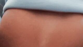 Busty blonde Ellie Tay is fucked in a public POV situation nearly getting caught