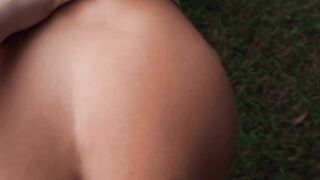 Busty blonde Ellie Tay is fucked in a public POV situation nearly getting caught