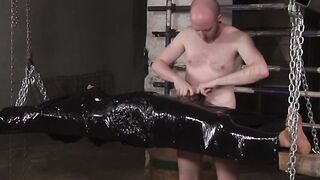 Little Maxxie Rivers is desperate to shoot his hot loads after his tormenting