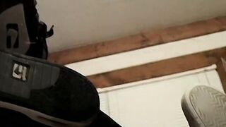 Hot inked dudes Axel and Billy da Kidd play with their feet and massive cock