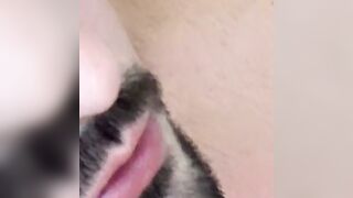 Attractive dude bend over and tease his ass with his fingers