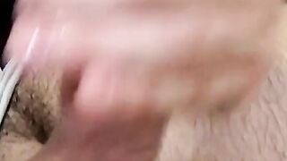Attractive dude bend over and tease his ass with his fingers