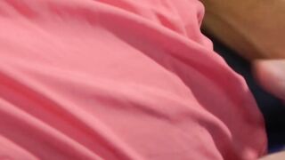Skinny Latin twink cums while daddy barebacks him hardcore