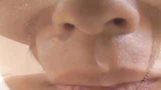 Japanese jock teases with his fat dick and masturbates solo
