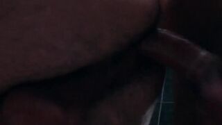 Inked muscle businessmen fuck doggystyle during office hours