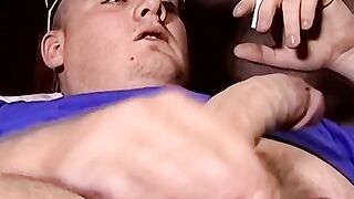 Young fat guy cums in black matures mouth after bareback