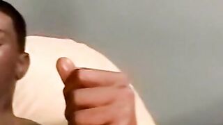 Black amateur jerks off and receives blowjob from mature man