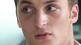 Horny stepdad deepthroats younger lad before barebacking him