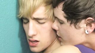 Blonde young Dean Holland ass drilled after mutual blowjob