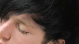 Skinny twinks Dany and Miles enjoy anal fuck in bed all day