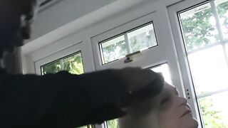 Old pussy and facial penetration by a black hairdresser