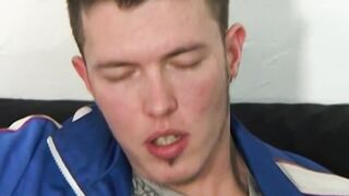 Hot duded Scott Davis caught his friends jerking off ends in threeway fuck