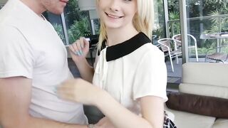 Cute Maddy gets her tiny pussy destroyed