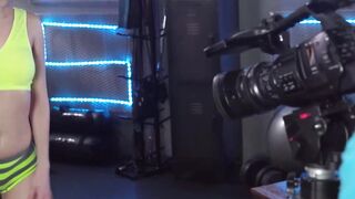Gym workout turns into a nasty fucking sesh with Rebecca Volpetti and Kaira Love