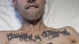 Cute twink Bryan finds himself enduring a huge cock entering his wet ass