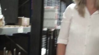 Tall French MILF sucks and fucks