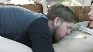 Trans cheaters gets her ass bareback fucked so hard