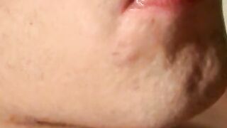 Blowing smokes before jerking off my creamy cum on the floor