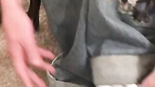Tattooed stallion jerks off his cock in passionate solo act