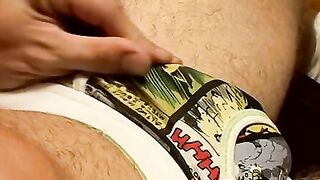 Handsome twink Kelly Cooper jerks off under his panties