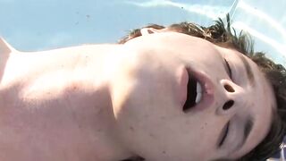 Adorable twink Timo Garrett outdoor masturbates and cums